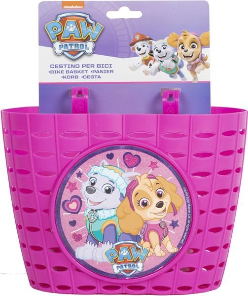 Gyermek kerékpár kosár Paw Patrol rózsaszín