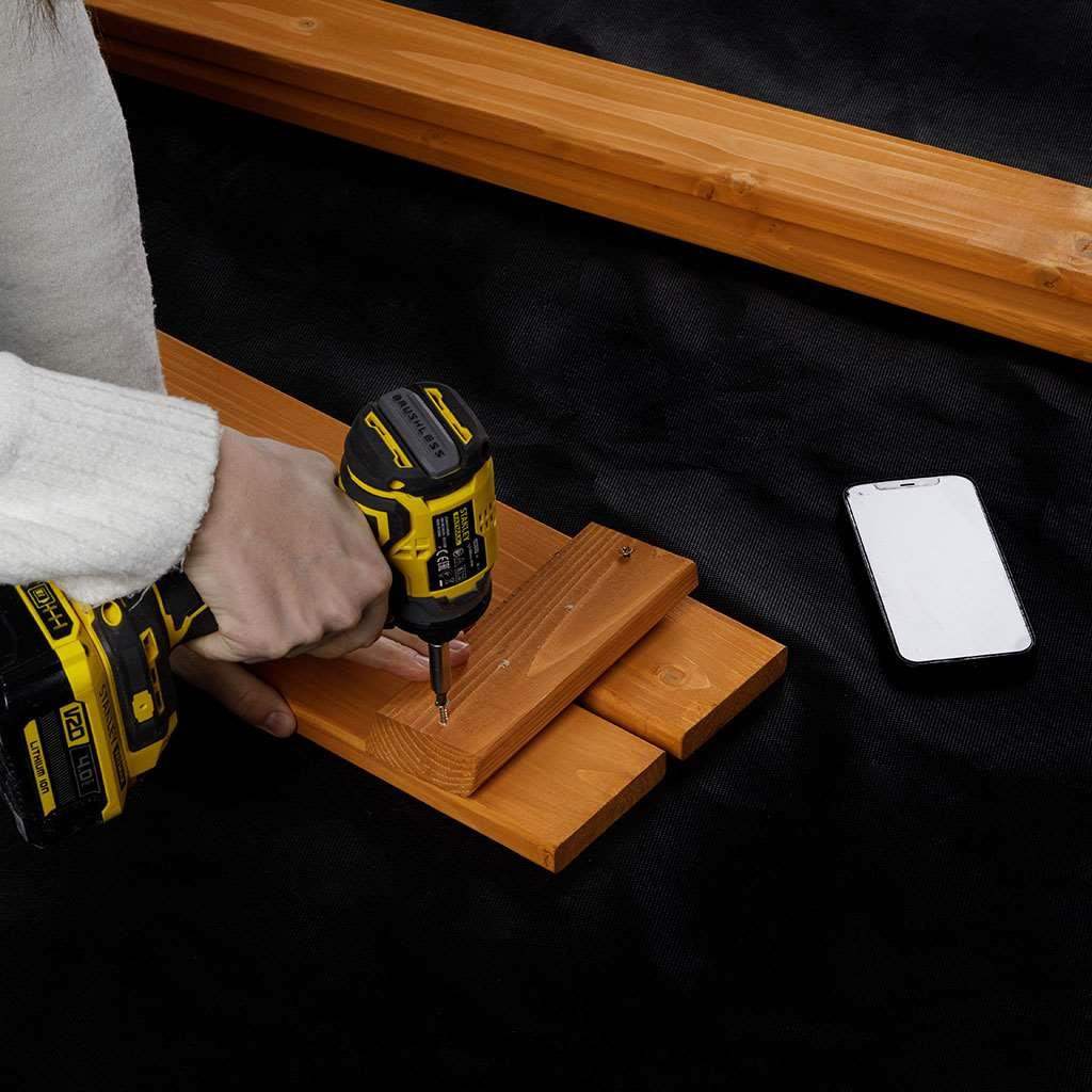 Fa homokozó árnyékoló tetővel Baby Mix 120x120 cm kék-fehér