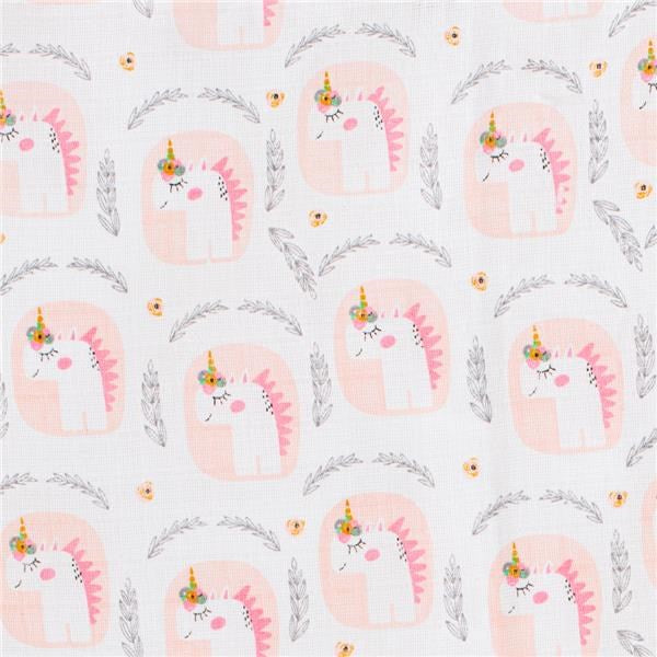 Pamut pelenka nyomtatással New Baby 70x80 cm 3 db LÁNY