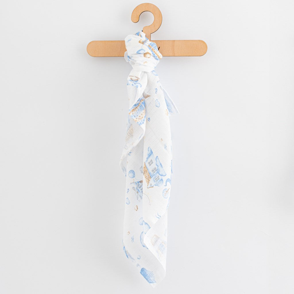 Pamut pelenka nyomtatással New Baby 70x80 cm 3 db FIÚ