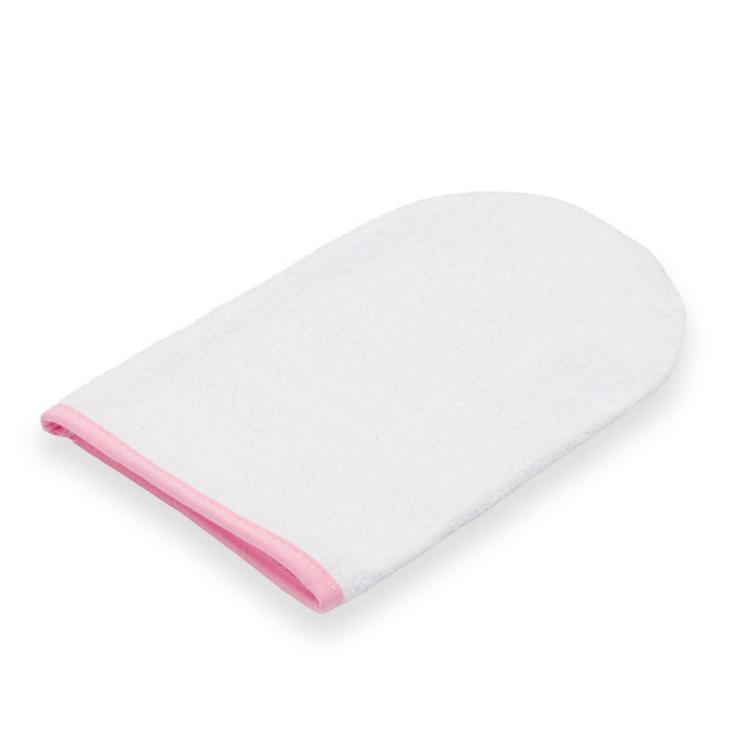 Gyermek frottír törölköző és kapucnival New Baby BASIC 80x80 fehér-rózsaszín