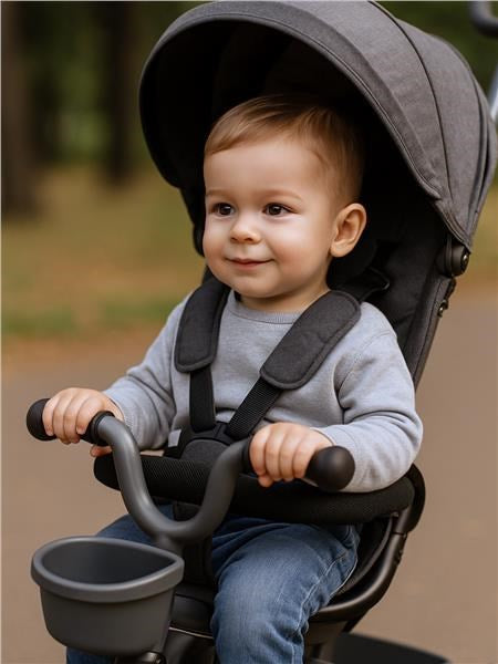 Gyerek tricikli Baby Mix 5az1-ben RELAX 365° szürke