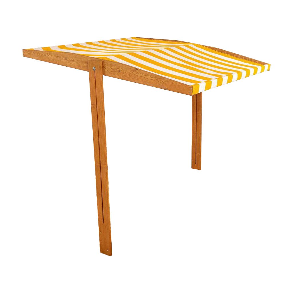 Tető a gyermek fa homokozóhoz Baby Mix 120x120 cm sárga-fehér