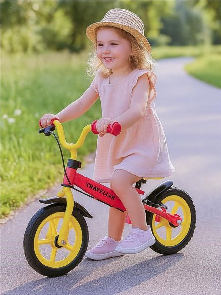 Gyerek futóbicikli fékkel Baby Mix Traveller piros