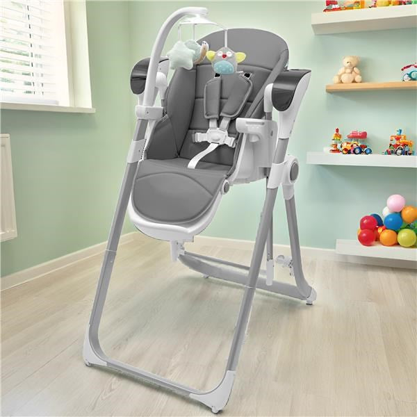 Etetőszék 2az1-ben gyerekeknek SMART New Baby grey