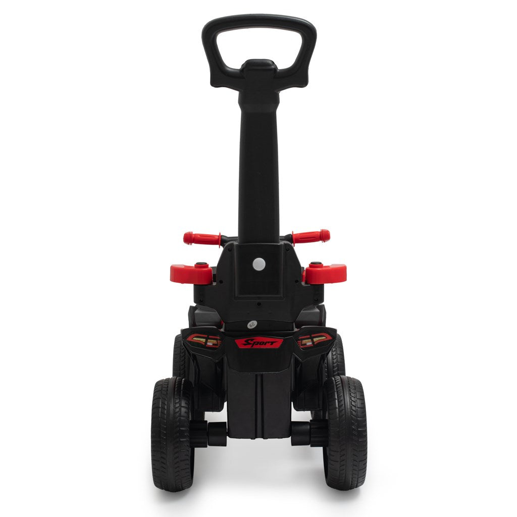 Bébitaxi tolókarral Baby Mix Mega Prime EVA  piros