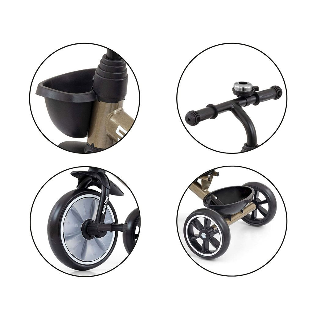 Gyerek háromkerekű bicikli Milly Mally Bobby Golden