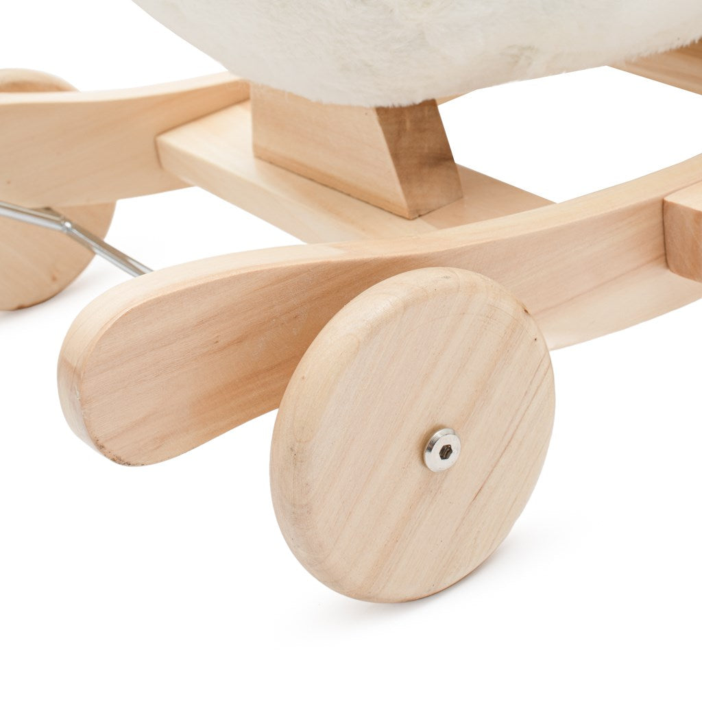 Hintajáték kerekekkel és dallammal, Baby Mix Hattyú, fehér