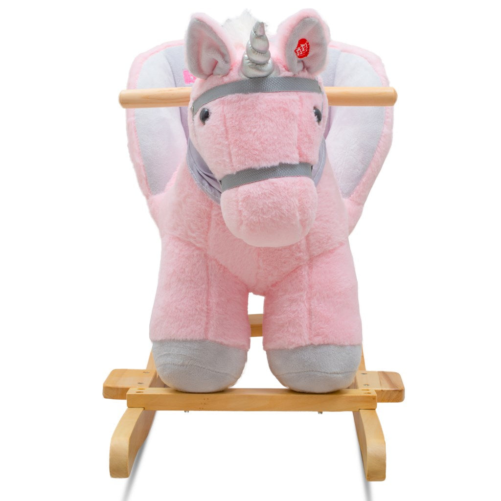 Hintázó játék zenével Baby Mix – rózsaszín unikornis