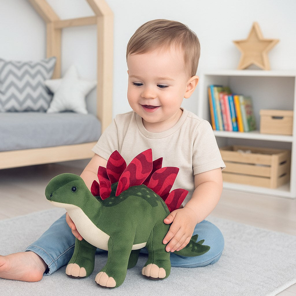 Baby Mix plüss dinoszaurusz játék – sztegoszaurusz 38 cm