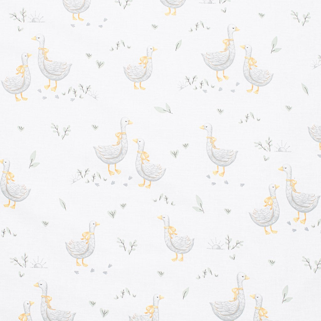 Pamut szett a kiságyba töltöttél New Baby Libák 90x120 cm