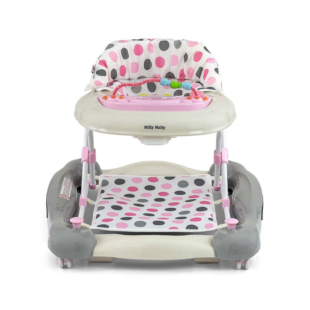 Gyerek bébikomp hintával Milly Mally Patrol Plus Pastel Dots