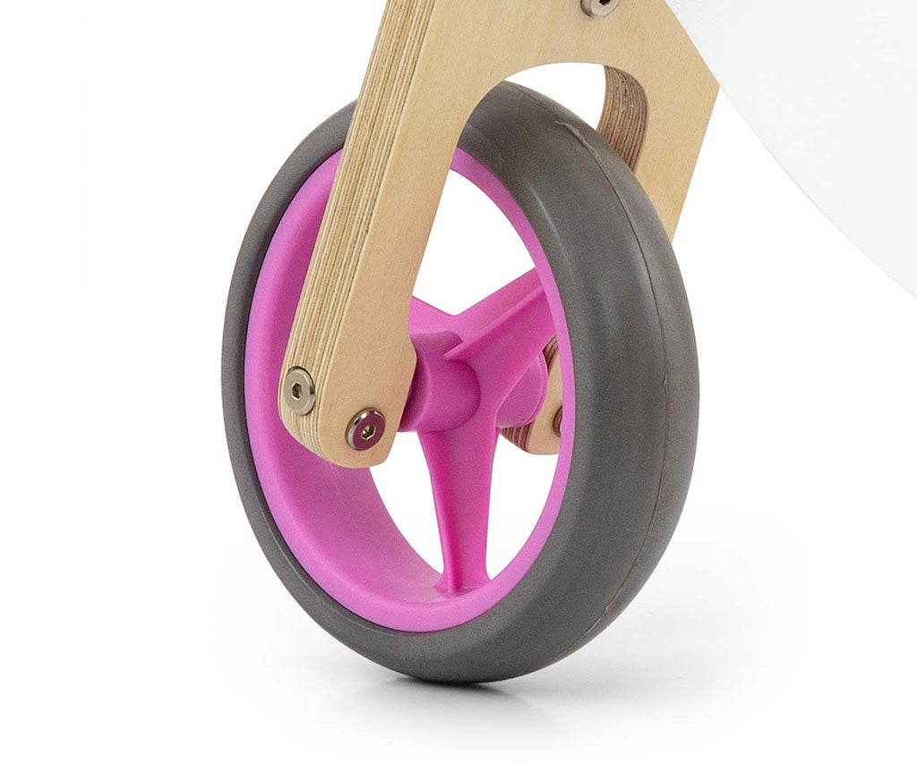 Gyerek multifunkciós fa futóbicikli Milly Mally Jake Classic Pink