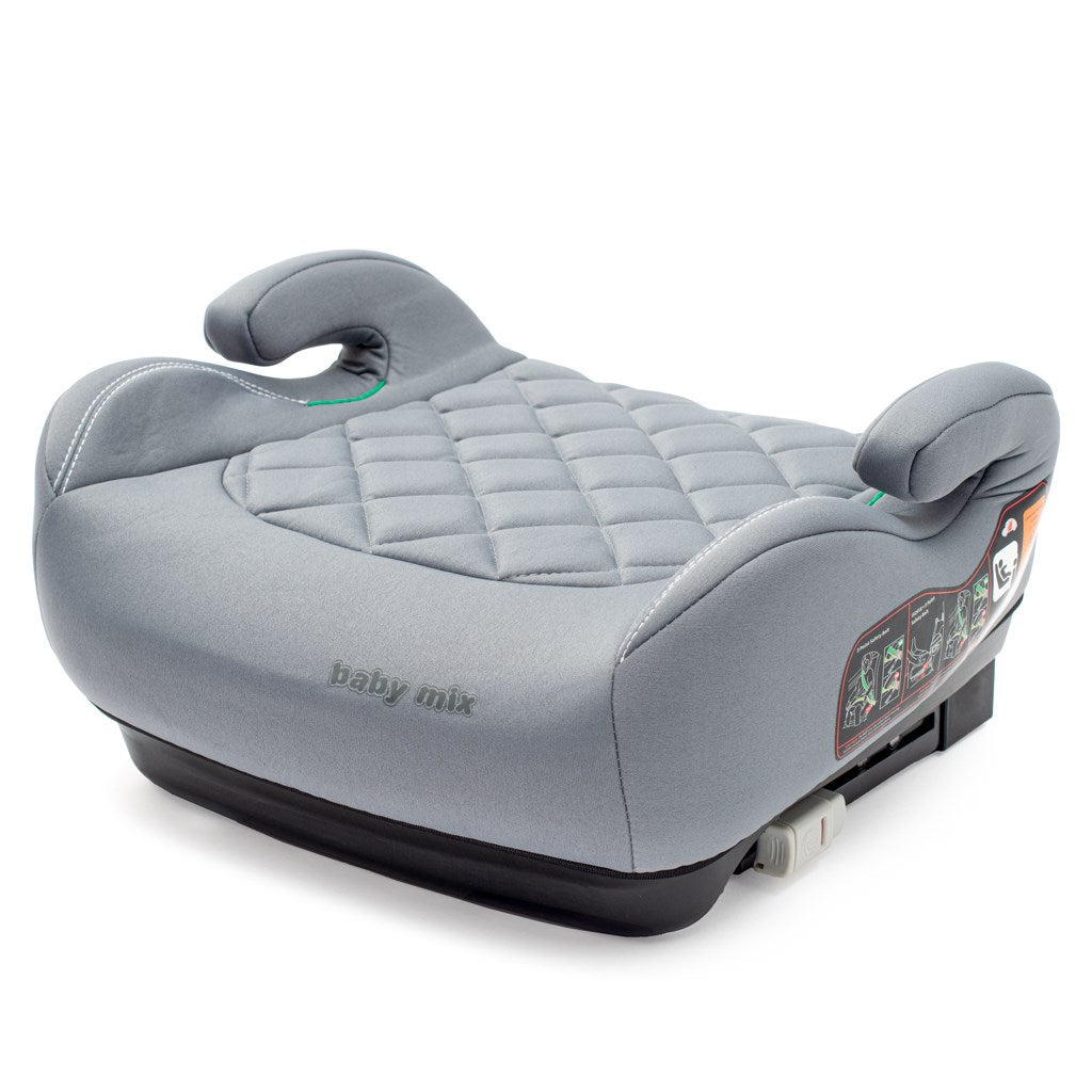 Autós ülésmagasító  BABY MIX HERO Plus ISOFIX I-SIZE grey