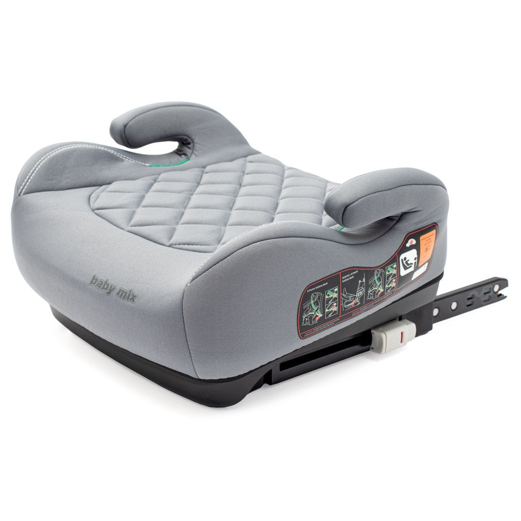 Autós ülésmagasító  BABY MIX HERO Plus ISOFIX I-SIZE grey