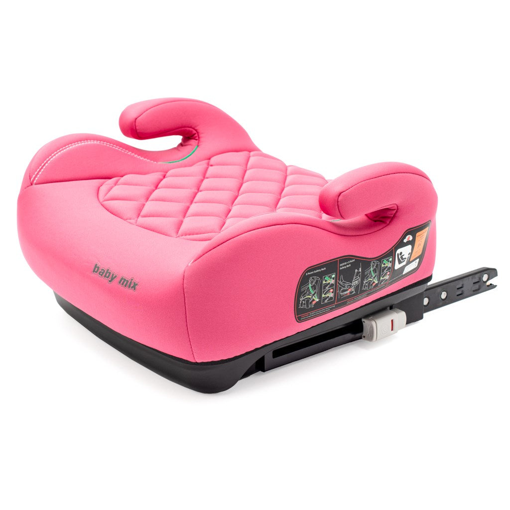 Autós ülésmagasító  BABY MIX HERO Plus ISOFIX I-SIZE pink