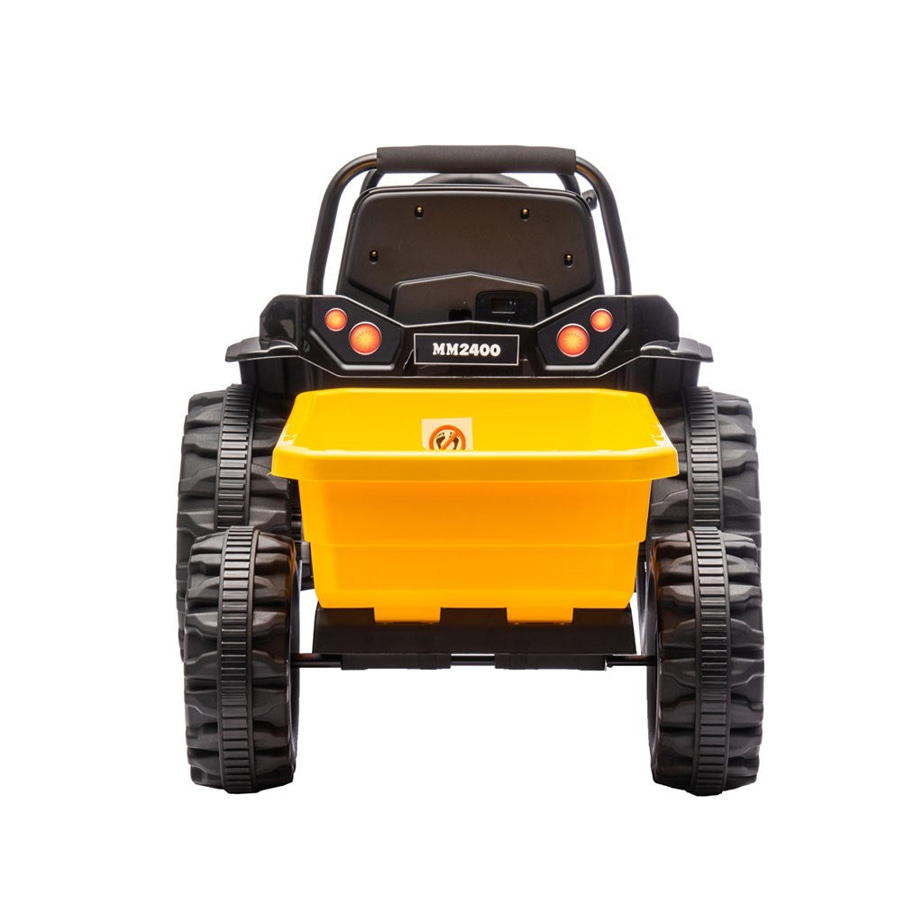 Elektromos vontató pótkocsival Milly Mally Farmer sárga