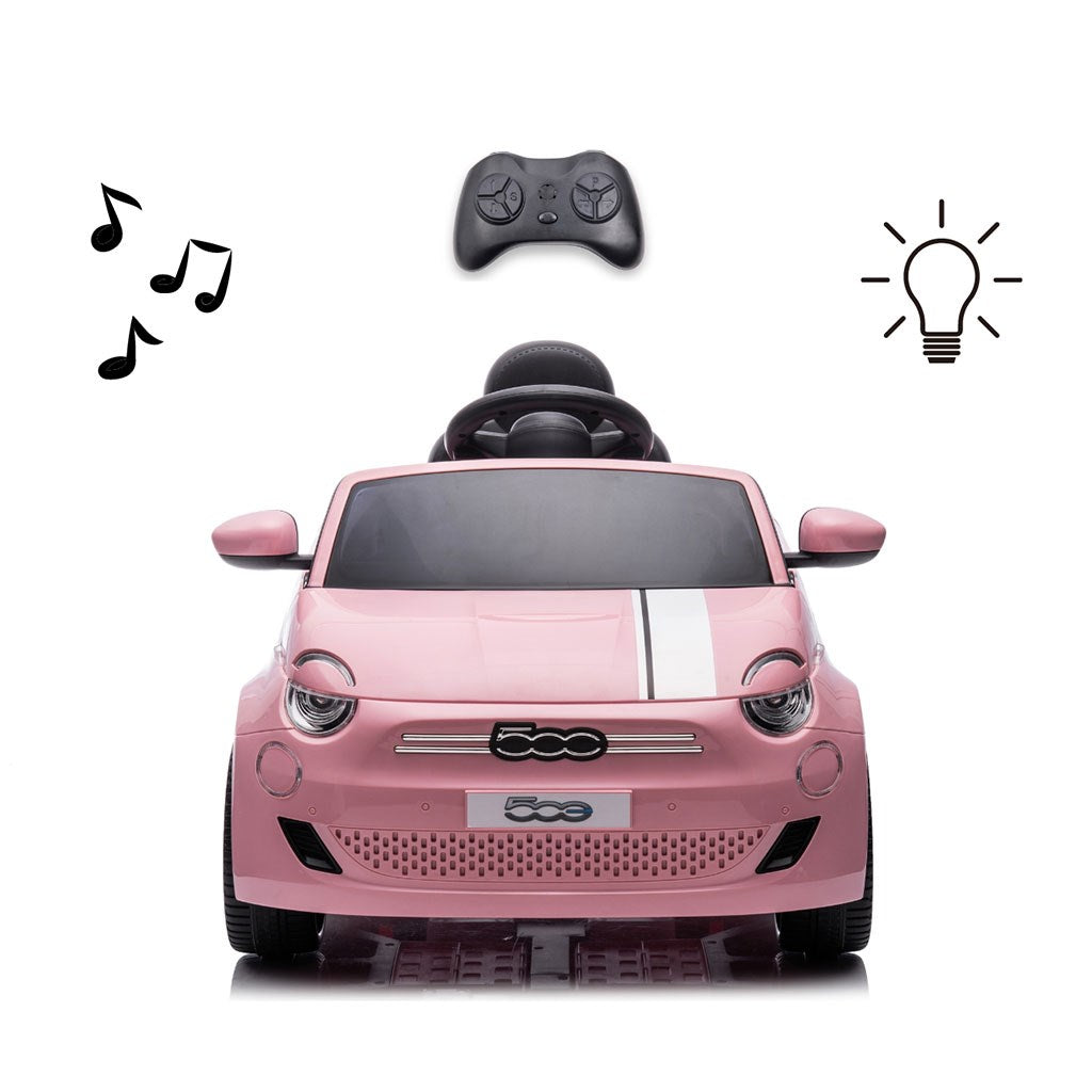 Elektromos autó Milly Mally  Fiat 500e rózsaszín