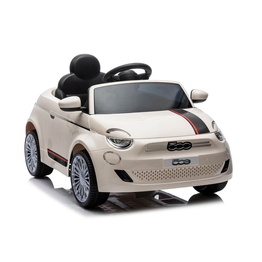 Elektromos autó Milly Mally Fiat 500e fehér