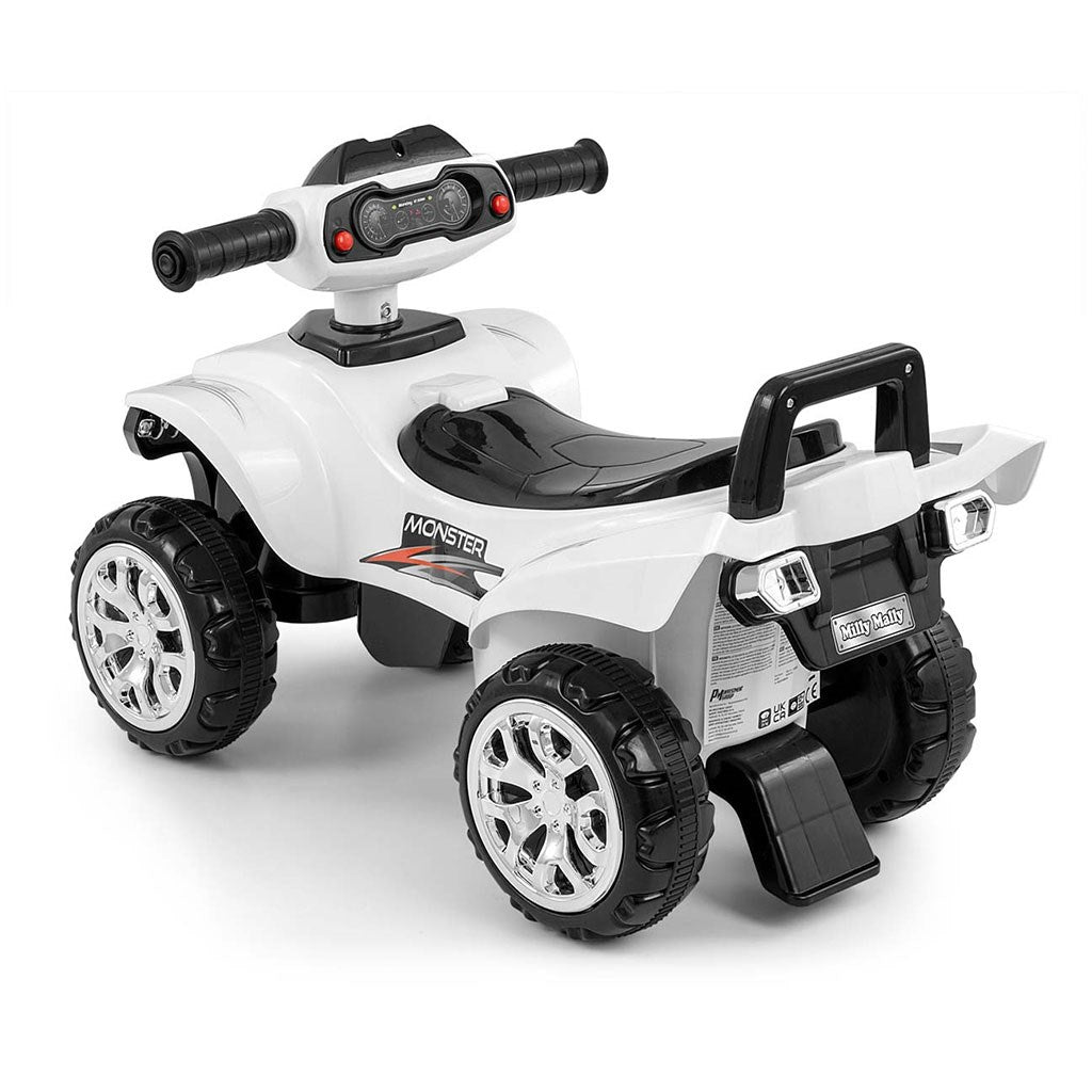 Gyerek négykerekű jármű Milly Mally Monster White