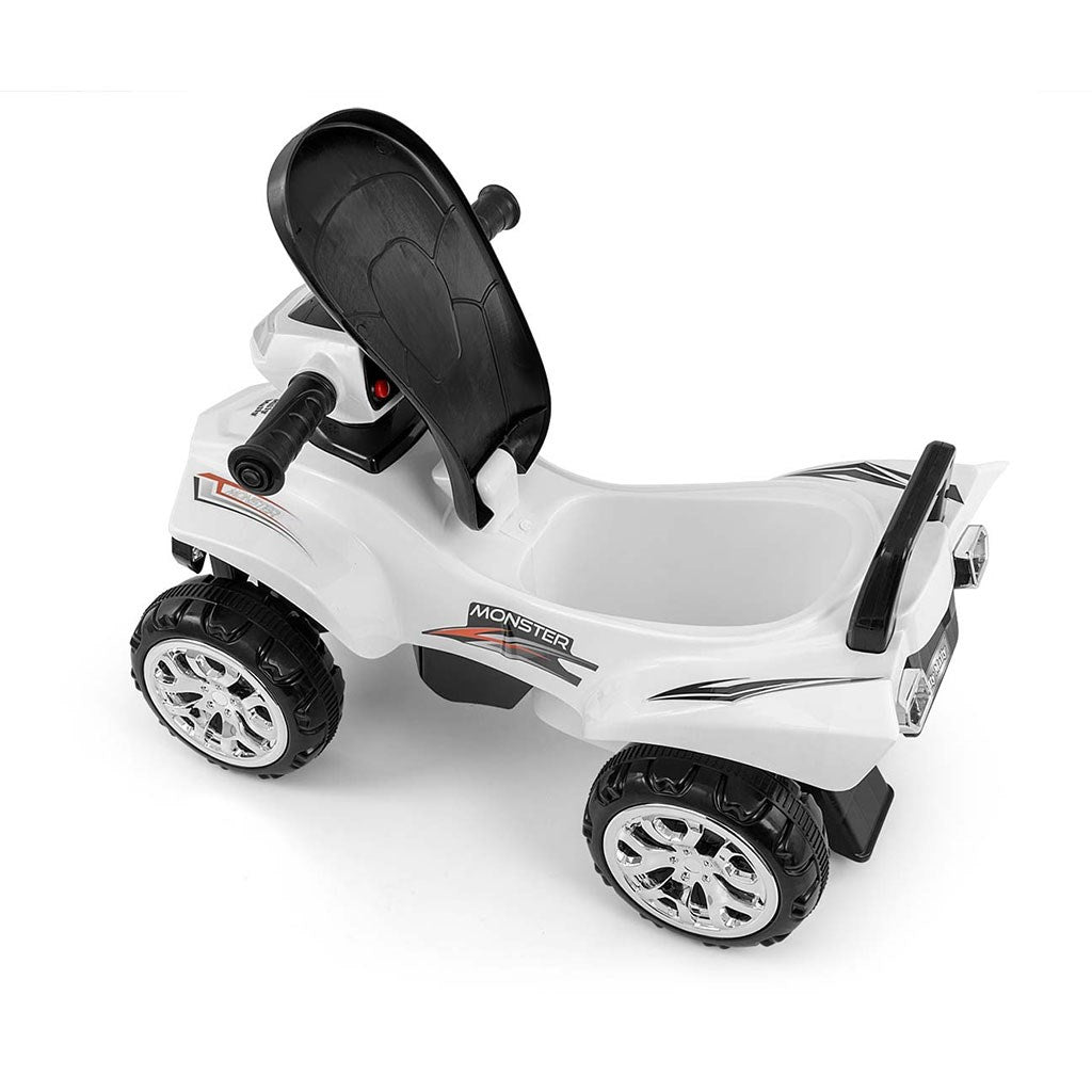 Gyerek négykerekű jármű Milly Mally Monster White