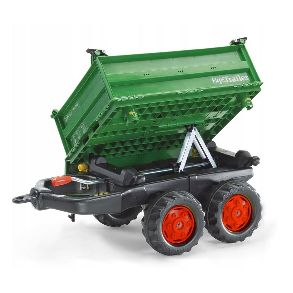 Dömper vontató pótkocsi Rolly Toys Mega Trailer zöld