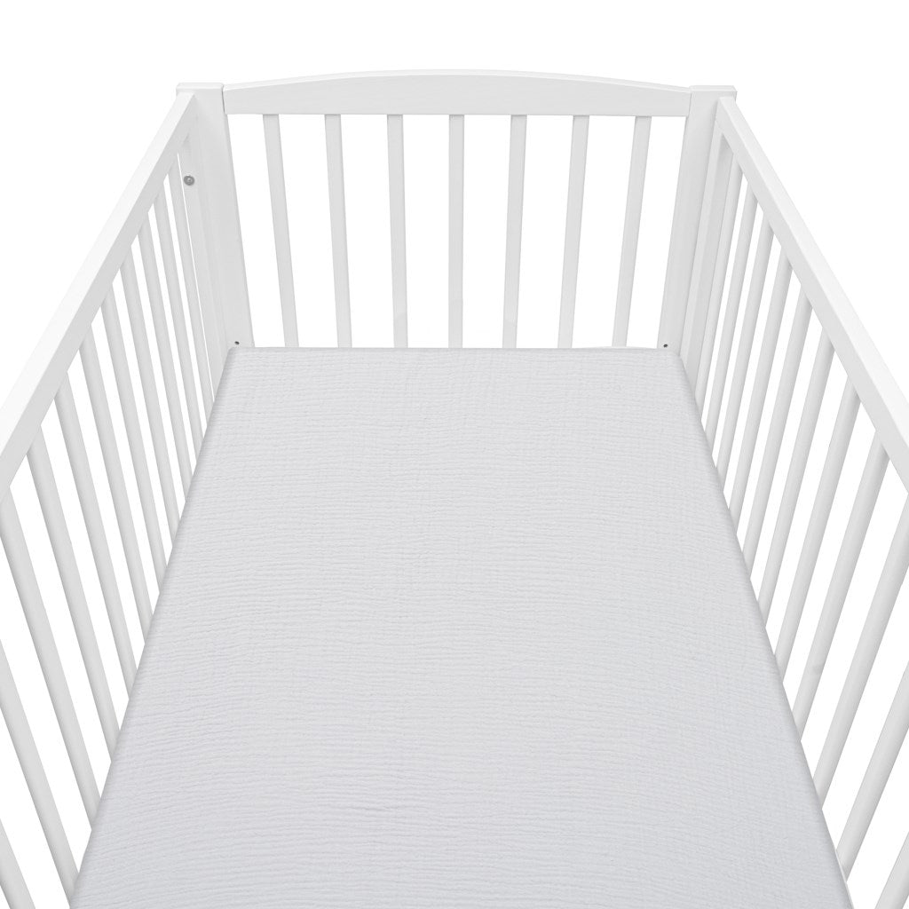 Muszlin kiságyba való lepedő New Baby 120x60 cm szürke