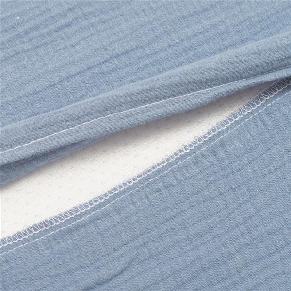 Muszelin Baba párna huzat- ék alakú New Baby STANDARD 30x37 cm blue