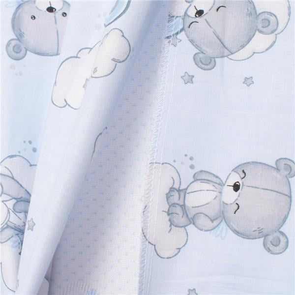 Baba párna huzat- ék alakú New Baby BASIC 59x37cm blue