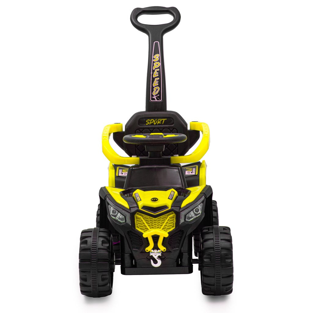 Baby Mix Ruggy elektromos futóbicikli vezetőrúddal sárga