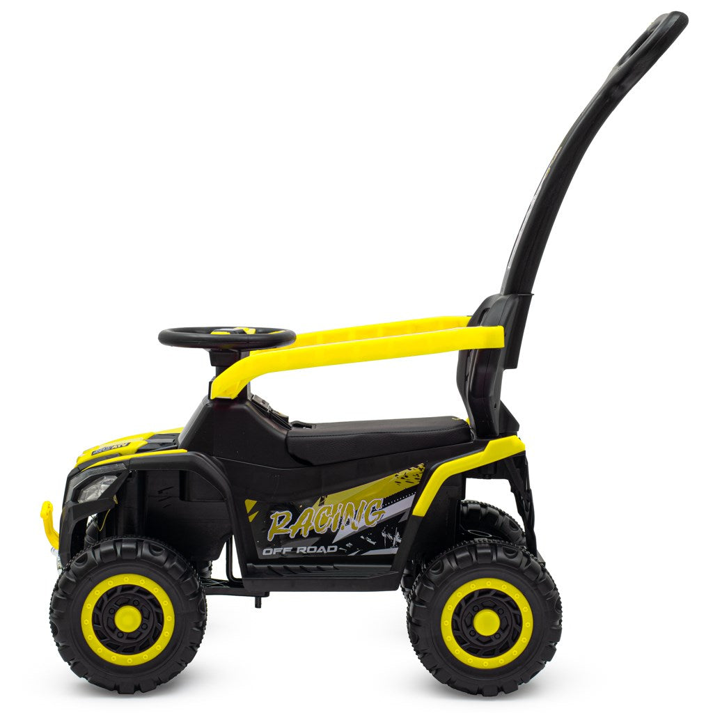 Baby Mix Ruggy elektromos futóbicikli vezetőrúddal sárga