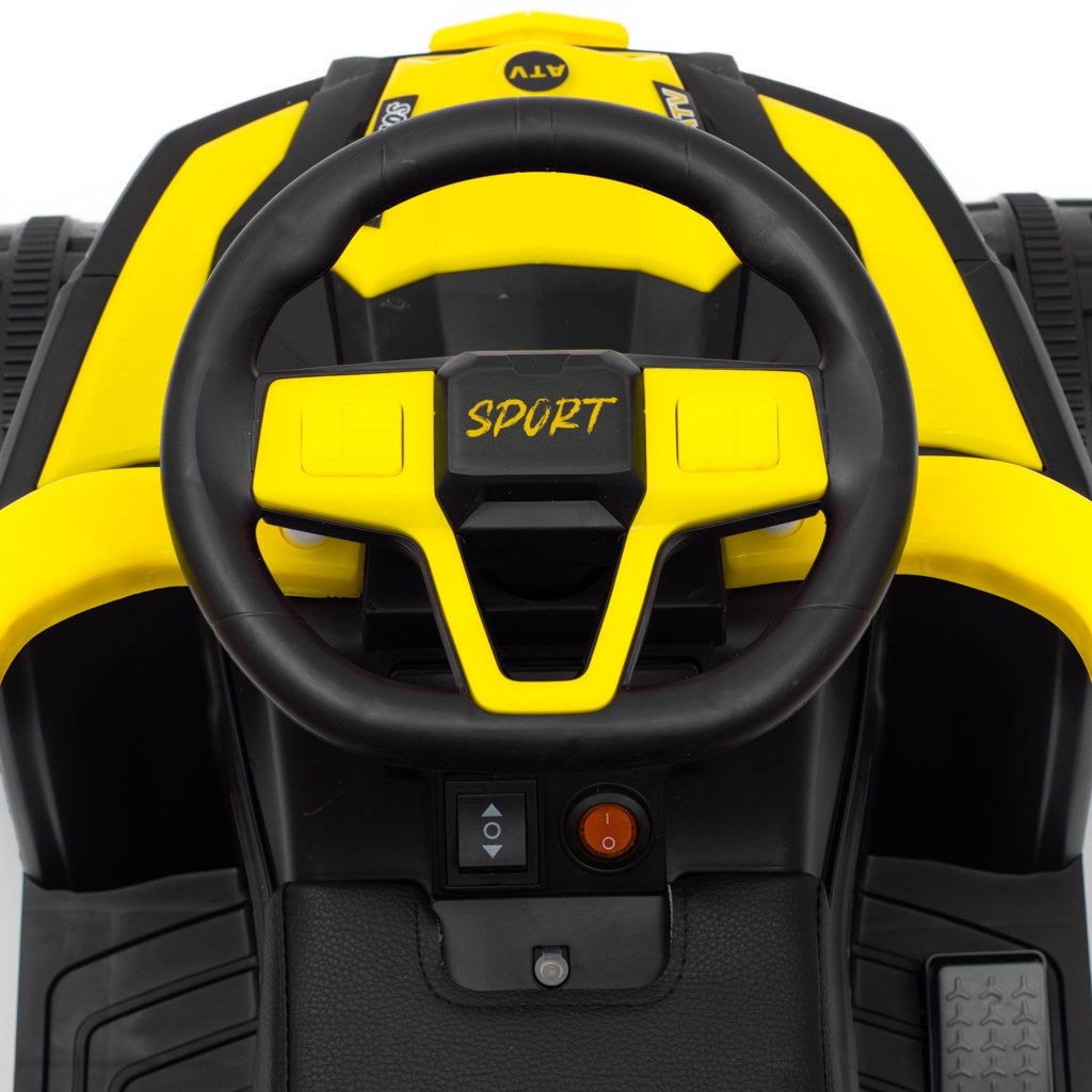 Baby Mix Ruggy elektromos futóbicikli vezetőrúddal sárga