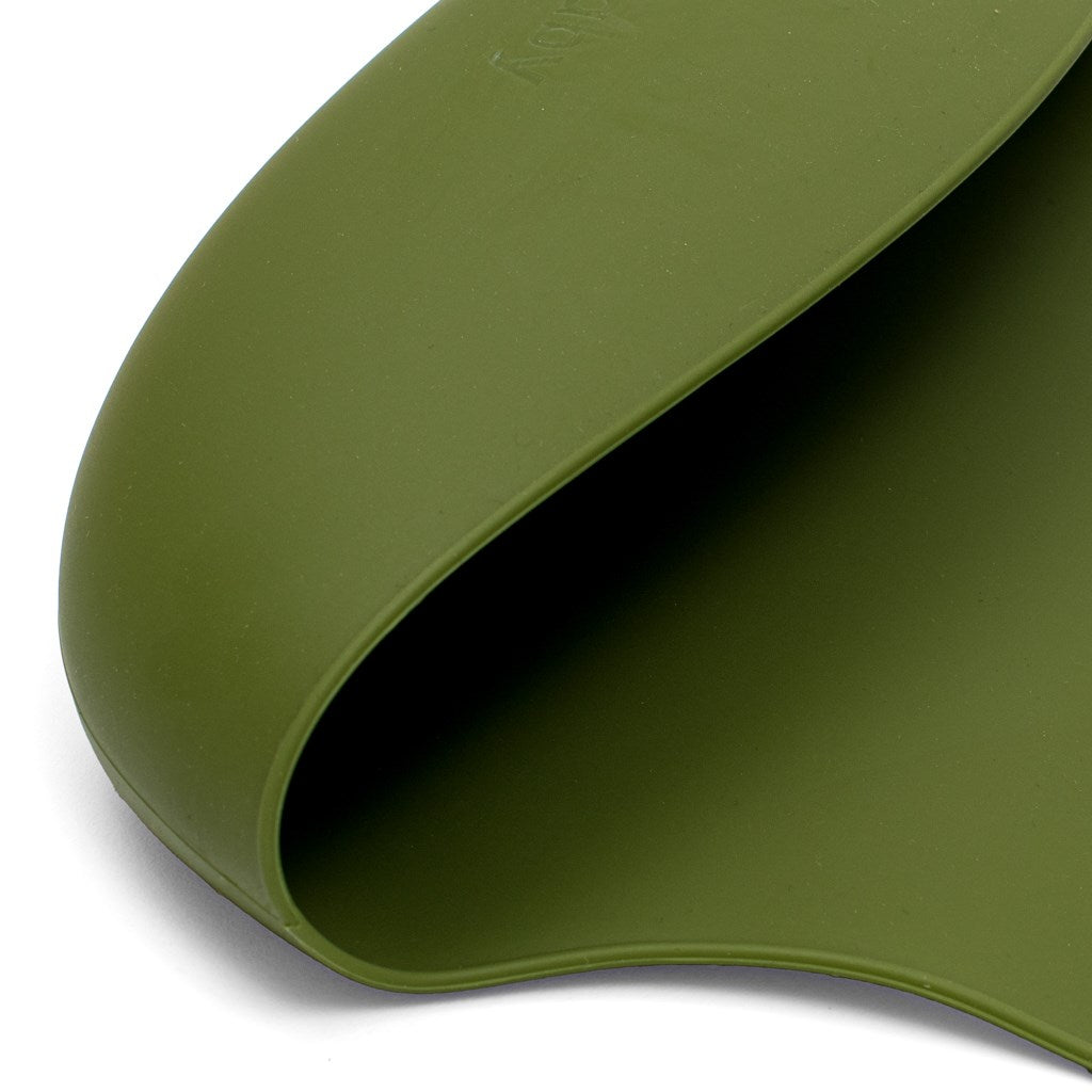 New Baby szilikon előke olívazöld színben