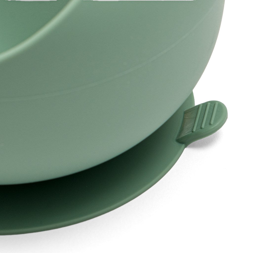 Baba szilikon tál tapadókoronggal New Baby zöld