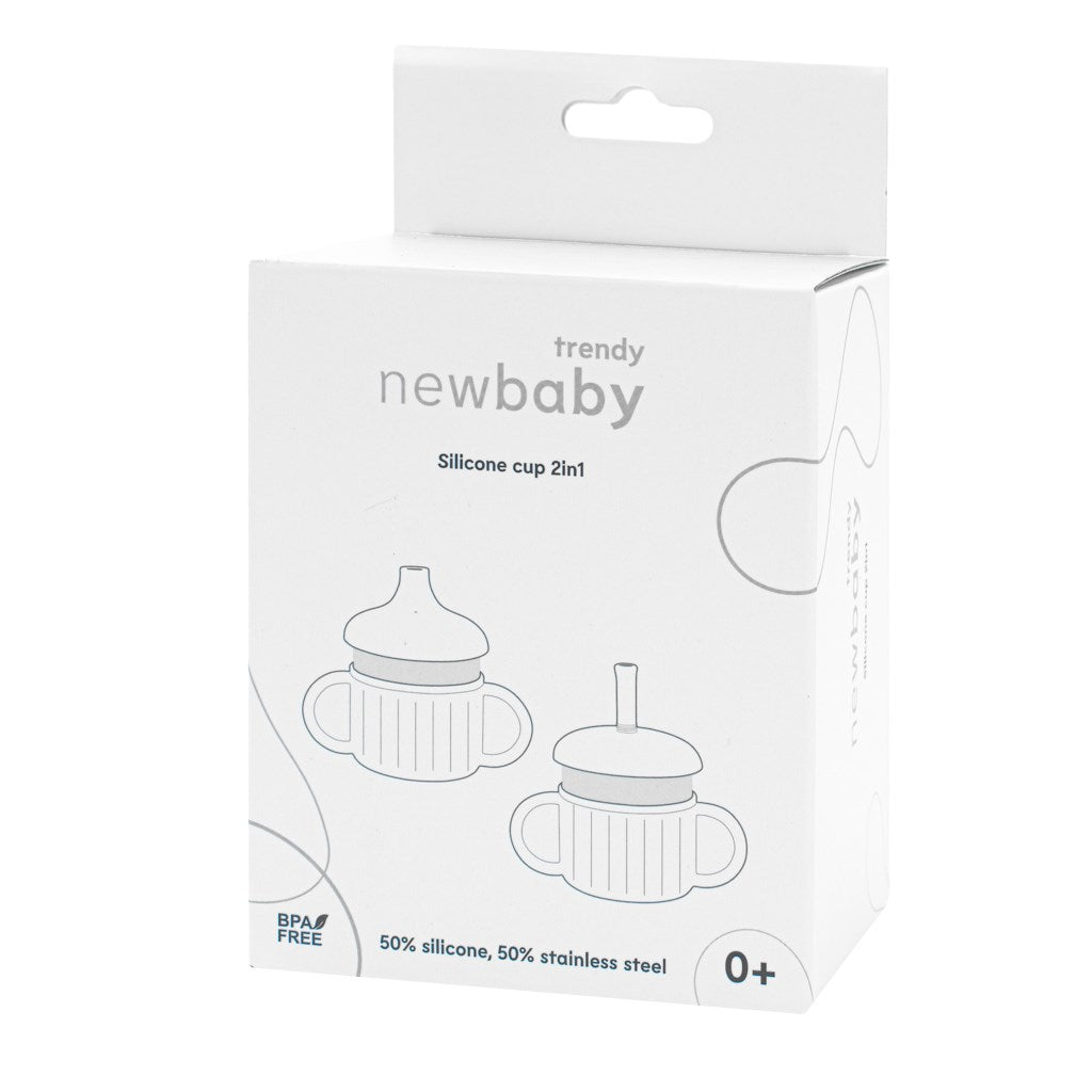 Baba szilikon pohár 2in1 New Baby zöld