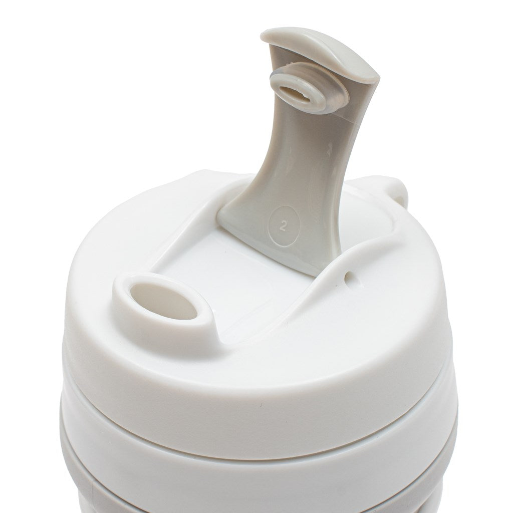 Szilikon Összecsukható Bögre 350 ml 2 az 1-ben New Baby - Szürke