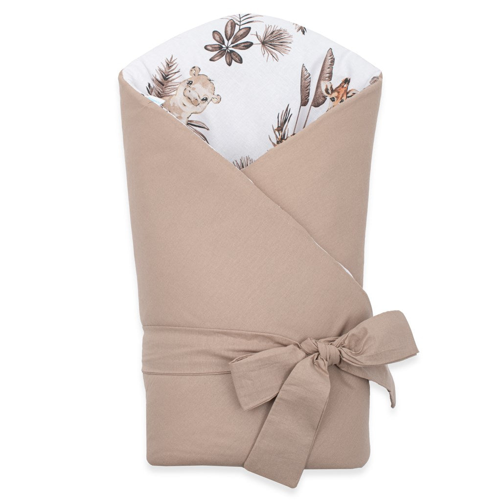 Kétoldalas gyerek pólya New Baby Safari 80x80 cm