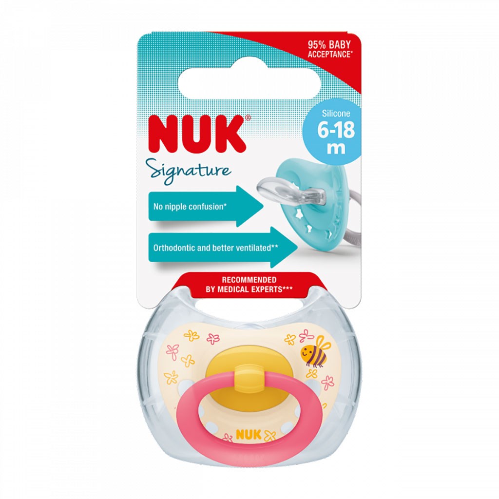 Baba cumi  NUK Signature 6-18 h pink