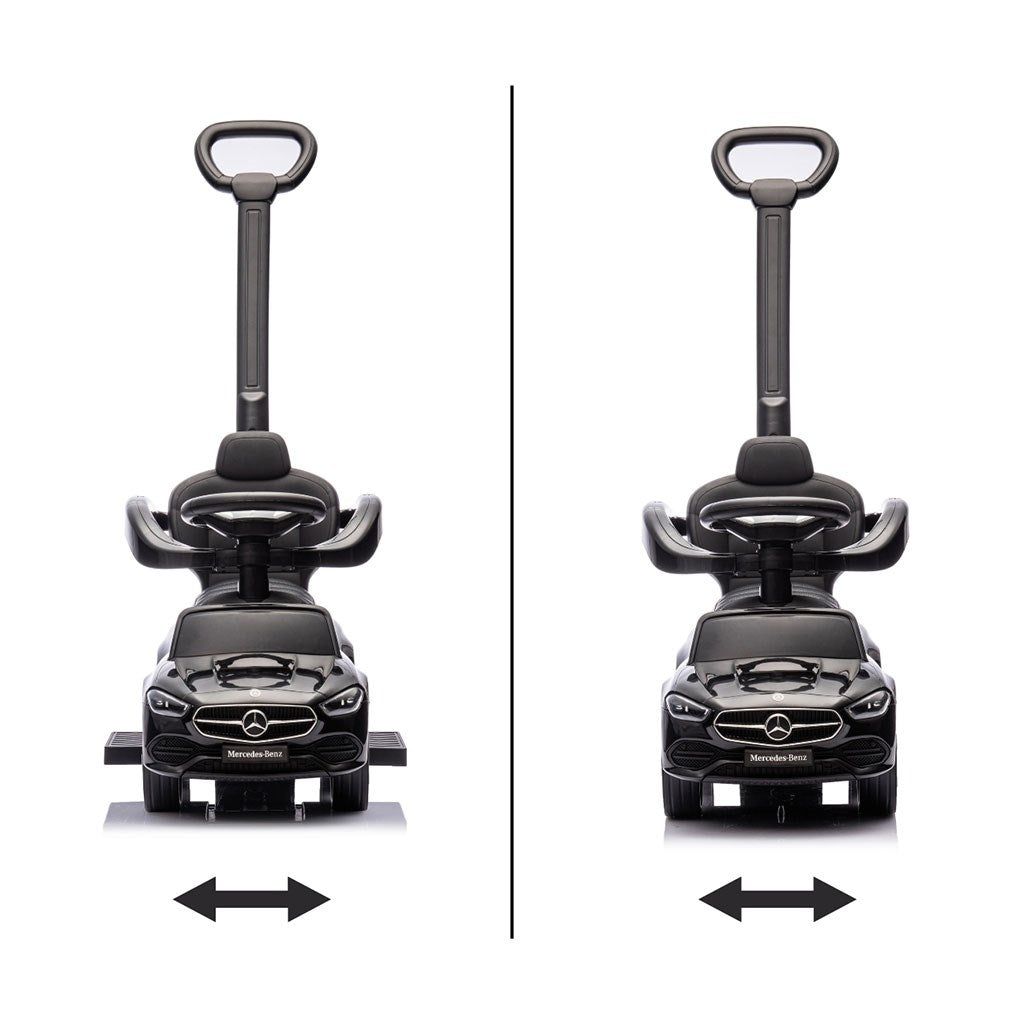 Bébitaxi tolókarral MERCEDES C-Class Deluxe Milly Mally Black