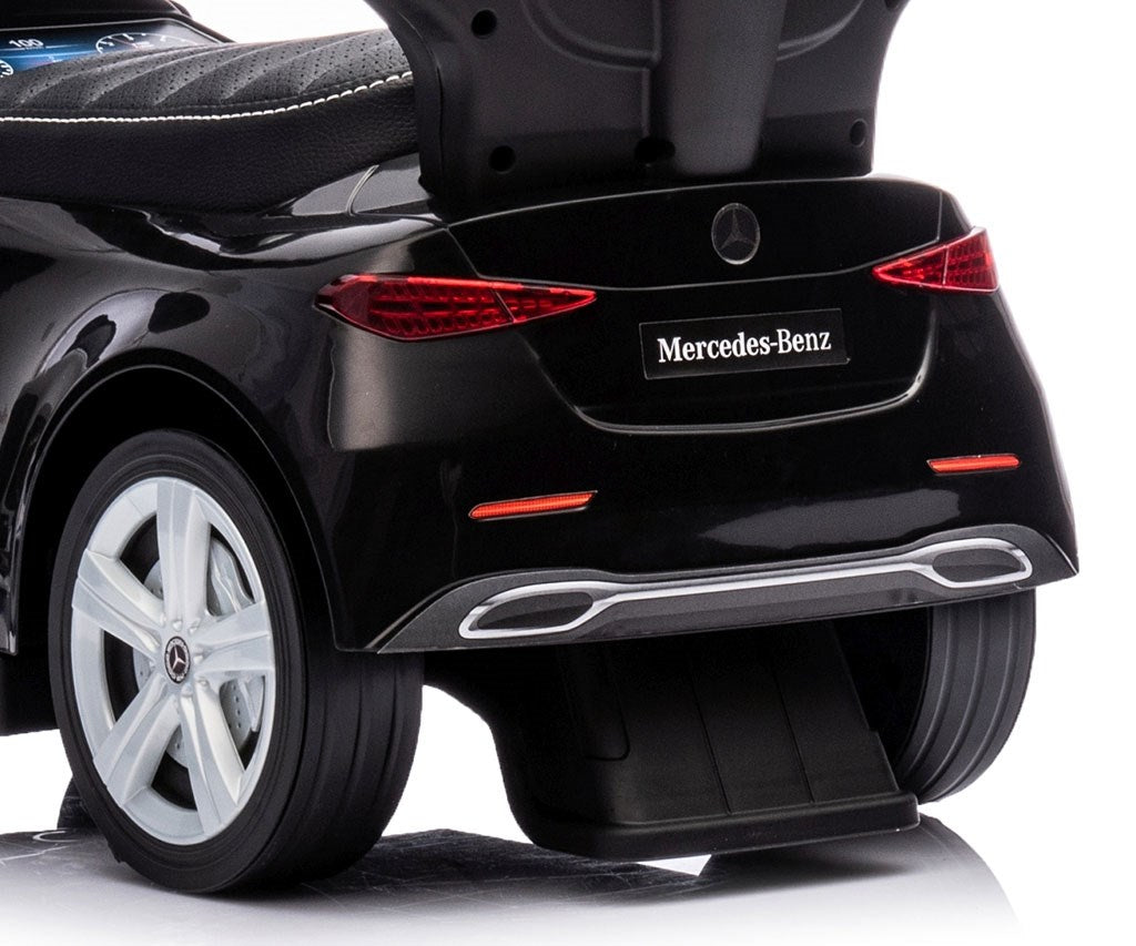 Bébitaxi tolókarral MERCEDES C-Class Deluxe Milly Mally Black