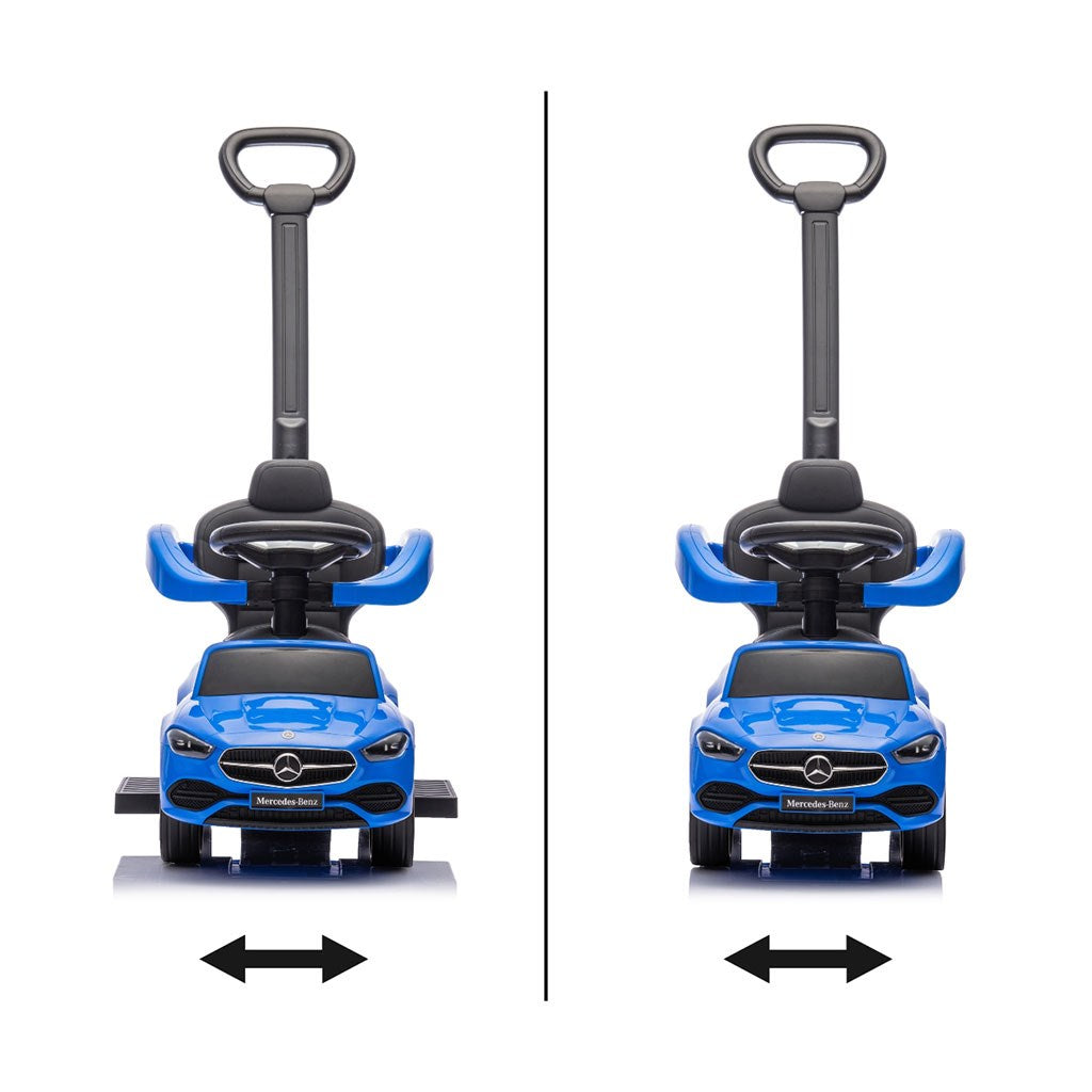 Bébitaxi tolókarral MERCEDES C-Class Deluxe Milly Mally Blue