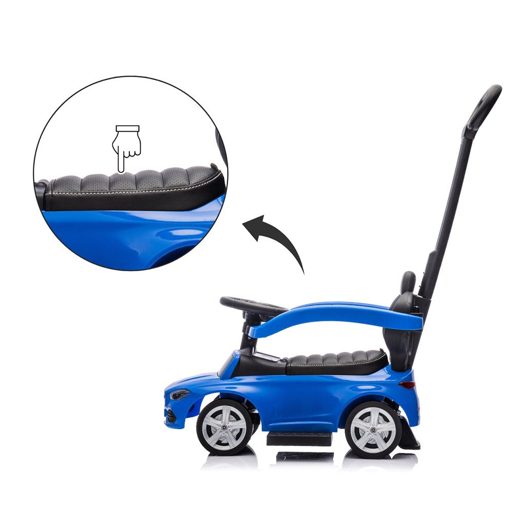 Bébitaxi tolókarral MERCEDES C-Class Deluxe Milly Mally Blue