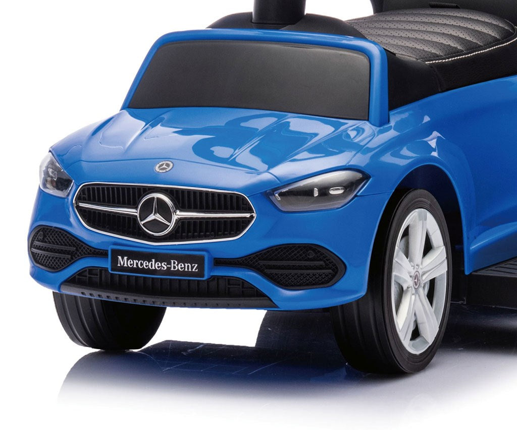 Bébitaxi tolókarral MERCEDES C-Class Deluxe Milly Mally Blue