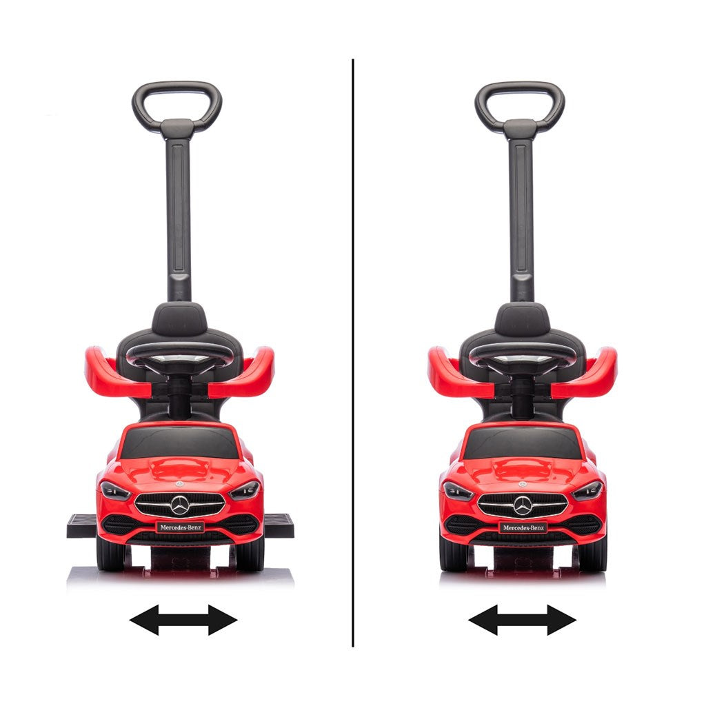 Bébitaxi tolókarral MERCEDES C-Class Deluxe Milly Mally Red