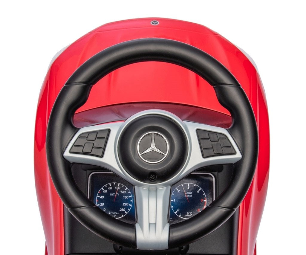 Bébitaxi tolókarral MERCEDES C-Class Deluxe Milly Mally Red