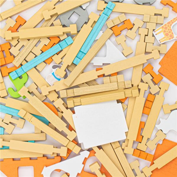 Fa építőkockák Montessori Baby Mix