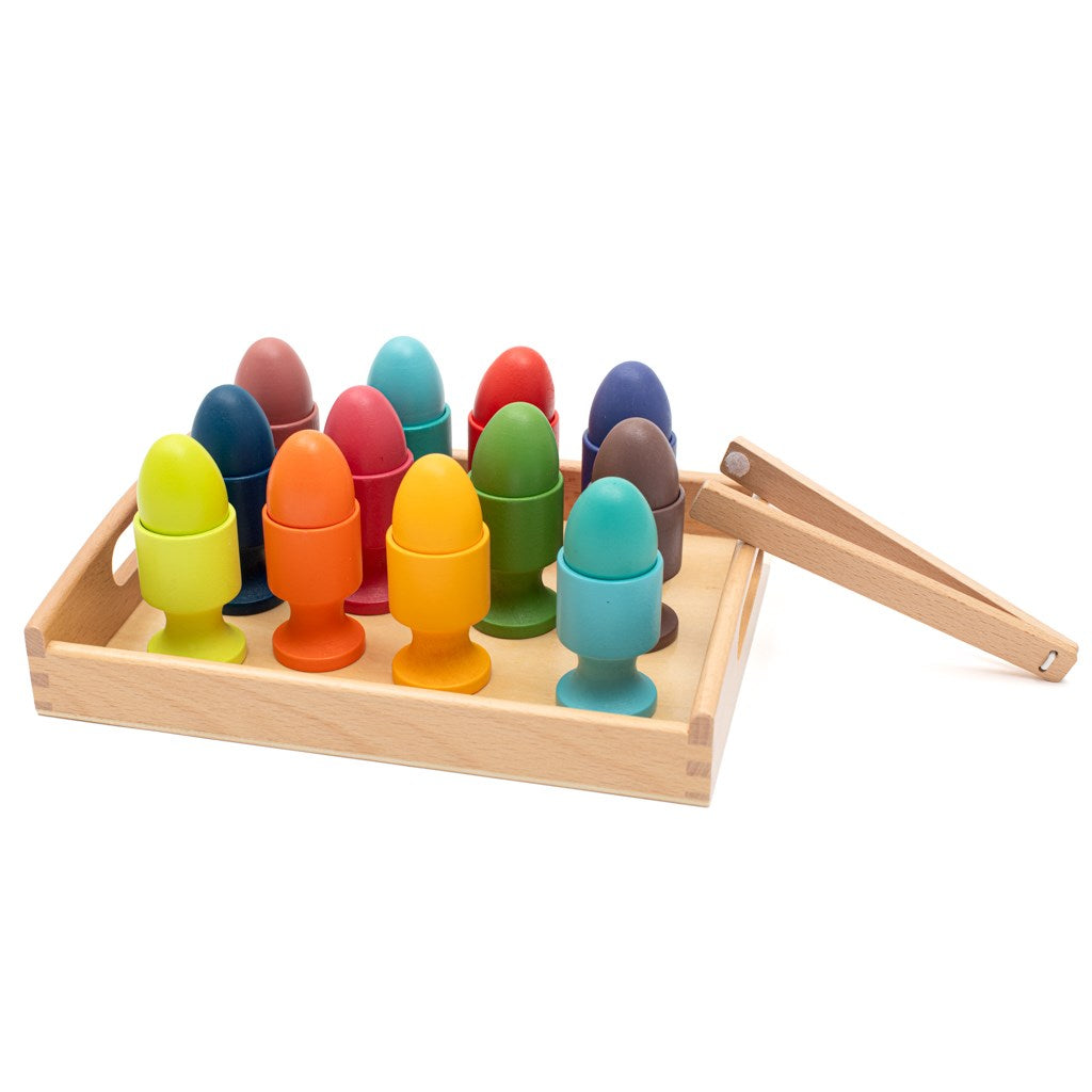 Fa tojásos kirakó Montessori Baby Mix