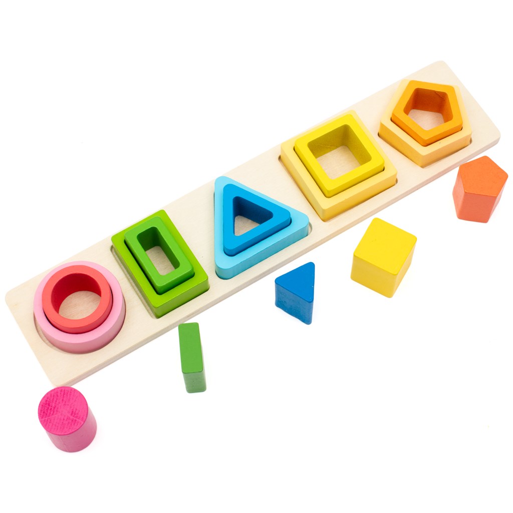 Montessori Baby Mix fa formaberakó színek és formák