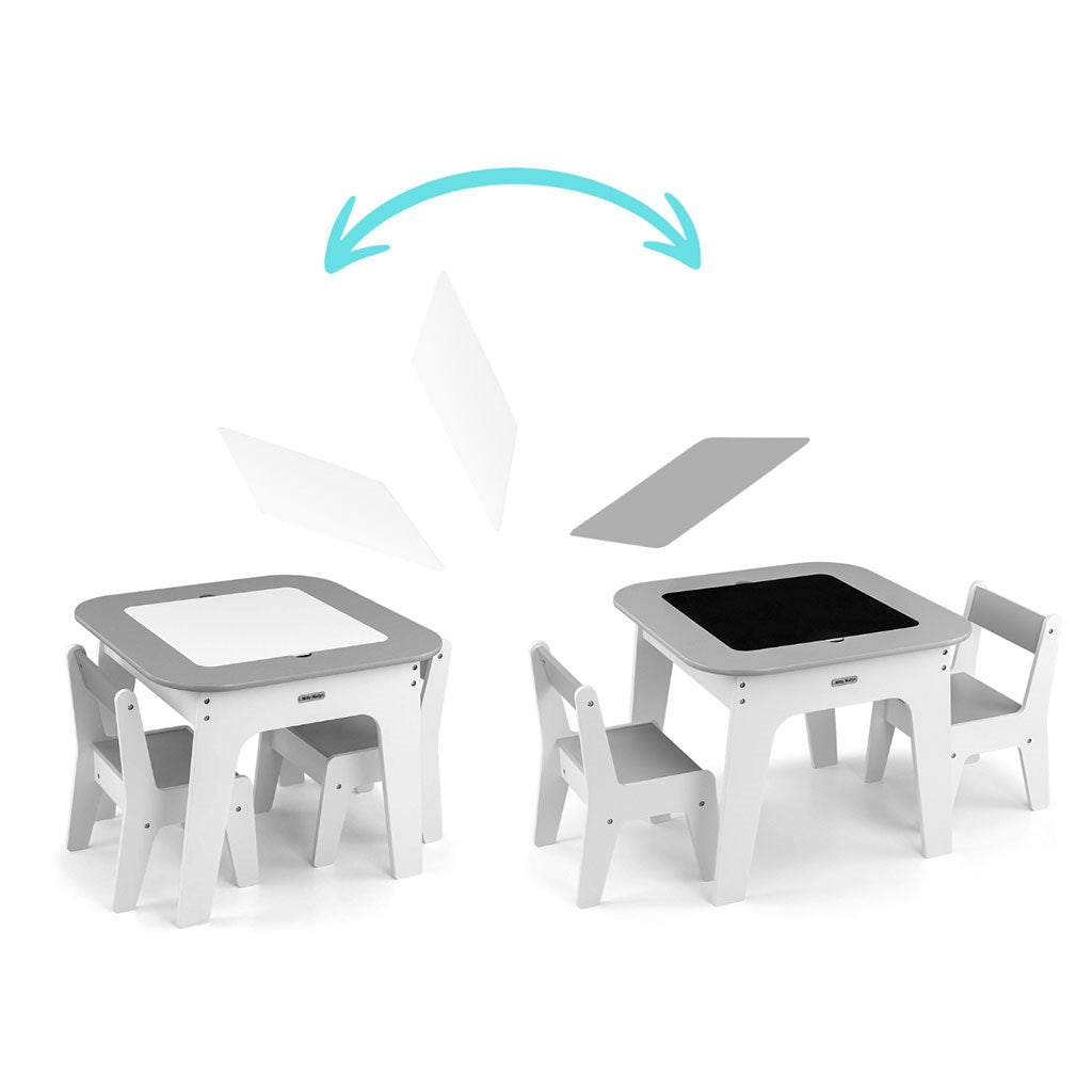 Gyerekasztal és szék Milly Mally Olaf Grey