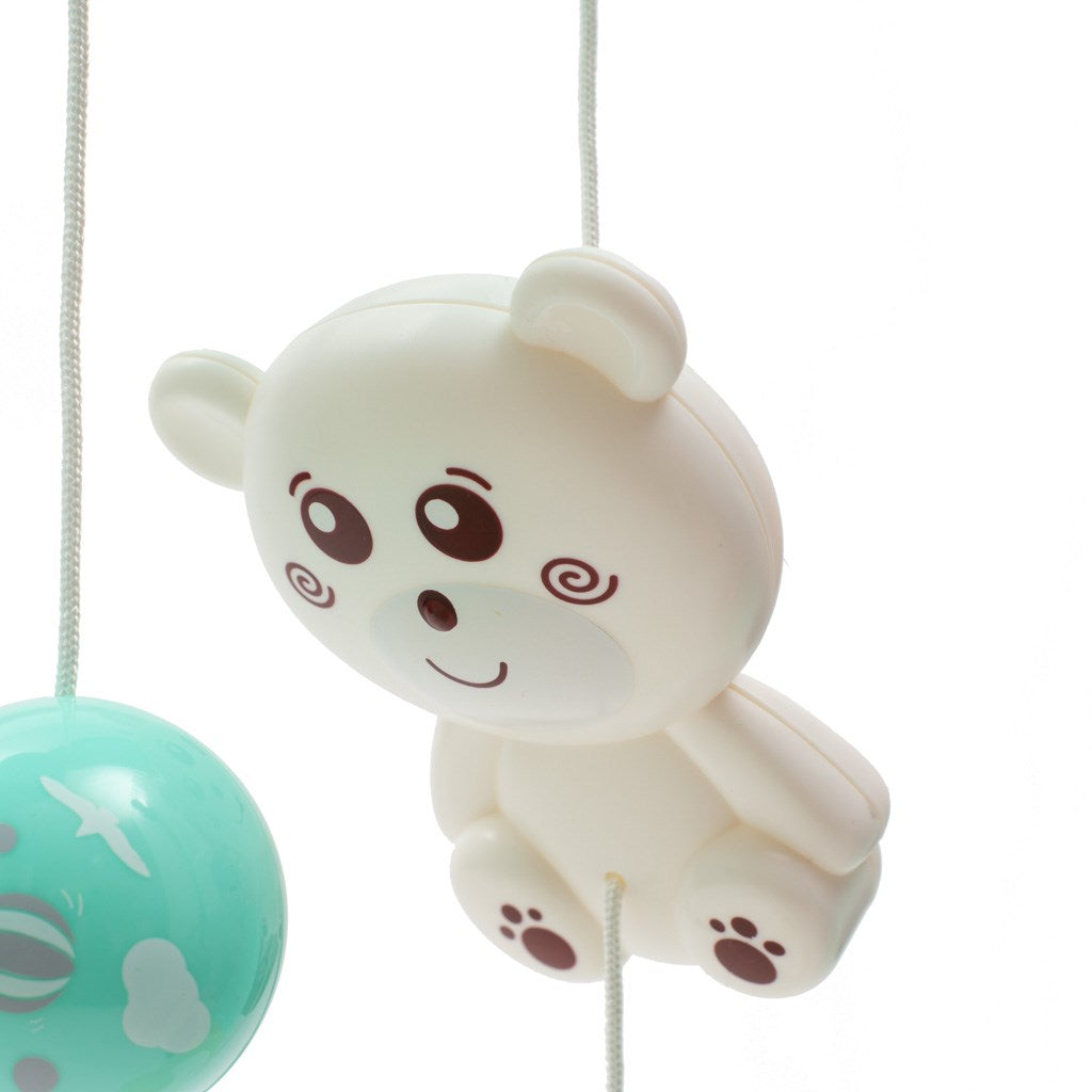 Körhinta a kiságy fölé világító vetítővel  Baby Mix menta (a csomagolás sérült)